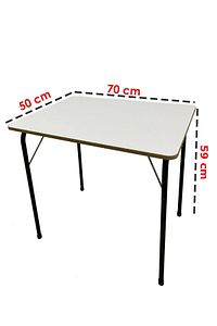 Aden Kamp Masası Mdf Katlanır Bahçe Masası 50cm x 70cm ürün fotoğrafı