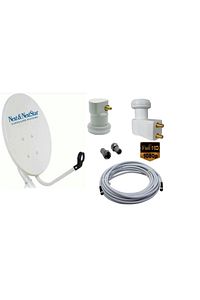 Çanak Anten Set Çanak Anten+lnb2(çiftli)+25 Metre Kablo ürün fotoğrafı