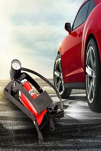 Tek Pistonlu Top Pompası Basınç Göstergeli Lastik Şişirme Ayak Pompası Bisiklet Ve Scooter Pompası ürün fotoğrafı
