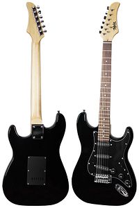 Rph-30bk Gül klavye Strat Kasa Sss Elektro Gitar Seti ürün fotoğrafı