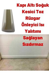 90cm Kapı Altı Soğuk Kesici Isı Yalıtımı Süngeri Kapı Altı Rüzgarlığı . Beyaz Renk ürün fotoğrafı