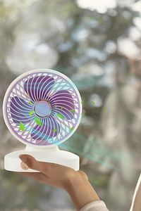 Fan Soğutucu Mini Vantilatör Klima Güçlü Serinletici Taşınabilir Şarjlı Masa Üstü Sessiz 2 Kademeli ürün fotoğrafı