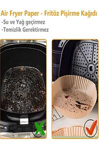 Airfryer Pişirme Kağıdı Xiaomi Grundig Fritöz Pişirme Kağıdı Airfrey Yagli Kağıt Pişirme Kağıdı ürün fotoğrafı