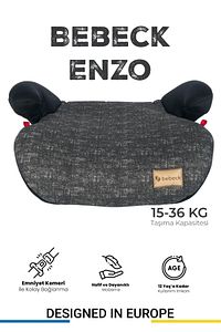 15-36 Kg Oto Koltuğu Yükselticisi Siyah ürün fotoğrafı