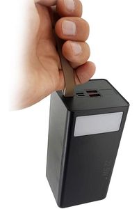 Powerbank Led Işıklı Şarj Durumu Göstergesi Taşıma Ipli Ofiste Evde 40000mah Güç Bankası Tg353 ürün fotoğrafı