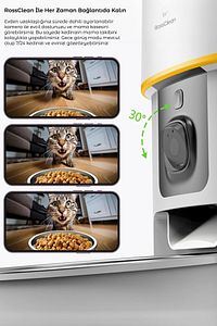 Pet Feeder 1080P Ayarlanabilir Kameralı - Wifili- Kedi Köpek Akıllı Mama Kabı ürün fotoğrafı