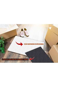 Home Hoşgeldiniz Kelebek Dekoratif Çok Amaçlı Iç ve Dış Kapı Paspası ürün fotoğrafı
