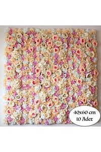 10 Adet 40x60 Cm Dekoratif Panel Duvar Kaplama ( Yapay Çiçek ) ürün fotoğrafı