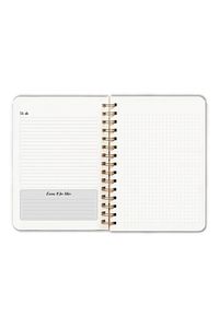 Siyah Çiçekli Ajanda Süresiz Planlayıcı Defter ürün fotoğrafı