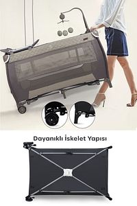 San Diego Orginal Oyun Parkı Bej 8029 - Yatak Hediyeli ürün fotoğrafı