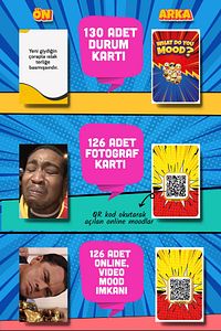 Moodun Ne - Eğlenceli Grup Arkadaş Aile Kutu Oyunu - Hangisi Mod Moodun Do You Meme - Durum Kartı ürün fotoğrafı