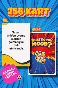 Moodun Ne - Eğlenceli Grup Arkadaş Aile Kutu Oyunu - Hangisi Mod Moodun Do You Meme - Durum Kartı ürün fotoğrafı