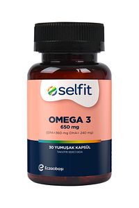 Omega-3 650 mg - 30 Yumuşak Kapsül | Yüksek EPA ve DHA İçeriği ürün fotoğrafı