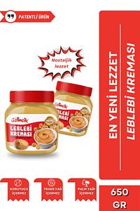 Kahvaltılık Sürülebilir Doğal Katkısız 650gr Özel Üretim Orijinal Leblebi Kreması ürün fotoğrafı