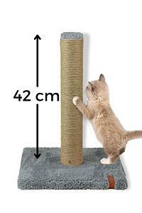 Tırmalama Ekonomik Tırmalama Tahtası 42 Cm Peluş Tırmalama Tahtası Gri ürün fotoğrafı