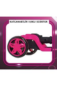 Kız Erkek Çocuk Scooter, Yüksekliği Ayarlanabilir Çocuk Scooter, Led Işıklı Tekerlekler ürün fotoğrafı