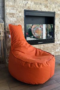 Kumaş Aktif Armut Koltuk Turuncu ( Orta Boy ) Modern Country Turuncu 70*40*55 Cm ürün fotoğrafı