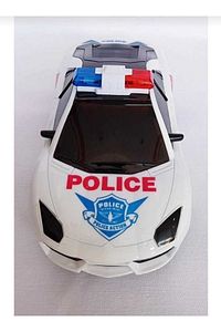 Oyuncak Polis Arabası Pilli Çarptıkça Yön Değiştiren Işıklı Sesli Polis Arabası ürün fotoğrafı