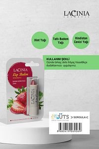 Bitkisel Dudak Koruyucu Çilekli Lip Balm ürün fotoğrafı