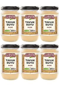 Jöle Kıvamında Tavuk Suyu Sade 320 ml 6'lı ürün fotoğrafı