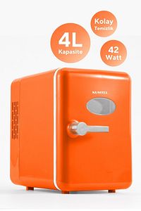 4L Turuncu Mini Buzdolabı HMFR-04 ürün fotoğrafı