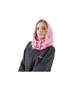 Kadın Pembe Polar Rüzgar Geçirmez Kar Maskesi Balaklava Şapka Atkı Boyunluk Kar Maskesi ürün fotoğrafı