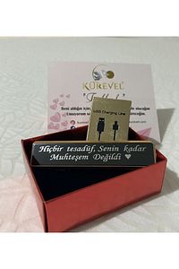 Istediğin Özel Yazıyı Yazdırabileceğin Kişiye Özel Usb Şarjlı Çakmak ürün fotoğrafı
