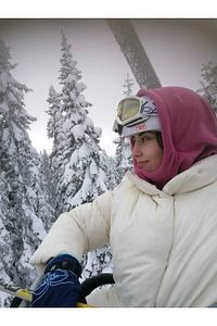 Kadın Fuşya Polar Rüzgar Geçirmez Kar Maskesi Balaklava Şapka Atkı Boyunluk Kar Maskesi ürün fotoğrafı