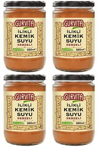 Jöle Kıvamında Ilikli Kemik Suyu Sebzeli 660 ml 4' Lü ürün fotoğrafı
