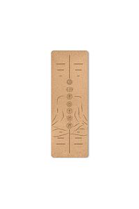 Tpe Üzeri Doğal Mantar Kaplama Yoga Fitness Matı 5 Mm Non-slip Mat Çantası Hediyeli ürün fotoğrafı