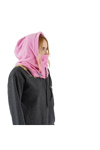 Kadın Pembe Polar Rüzgar Geçirmez Kar Maskesi Balaklava Şapka Atkı Boyunluk Kar Maskesi ürün fotoğrafı