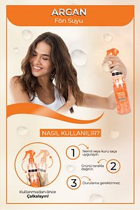 Çift Fazlı Argan Turuncu Fön Suyu 400 Ml ürün fotoğrafı