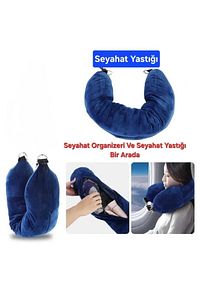 Seyahat Boyun Yastığı ve Giysi Eşyaları Ekstra Bagaj Ücretlerinden Kaçınmak için 3'ü 1  Organizer ürün fotoğrafı