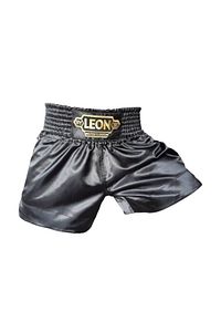 Siyah Leon Ground Kick Boks Ve Muay Thai Şortu Siyah ürün fotoğrafı