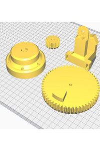 900 Derece F1 Direksiyon Seti 3d Baskı (SADECE PLASTİK PARÇALAR-MOTOR-KUMANDA-ELEKTRONİK HARİÇ) ürün fotoğrafı