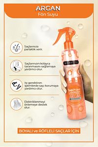Çift Fazlı Argan Turuncu Fön Suyu 400 Ml ürün fotoğrafı