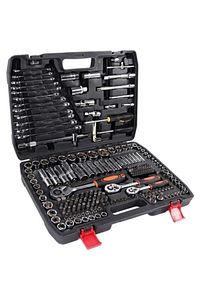Tam Profesiyonel Germany 216 Parça Lokma Anahtar Takımı Oto Tamirci Full Tam Set 1/2-3/8-1/4 ürün fotoğrafı
