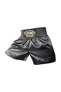 Siyah Leon Ground Kick Boks Ve Muay Thai Şortu Siyah ürün fotoğrafı