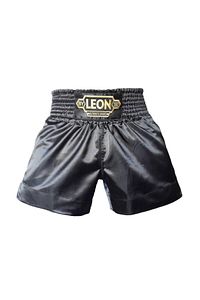 Siyah Leon Ground Kick Boks Ve Muay Thai Şortu Siyah ürün fotoğrafı