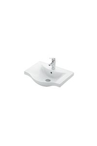 Yıldız 50 cm Beyaz MDF Seramik Lavabolu Asma Banyo Dolabı Takımı ürün fotoğrafı
