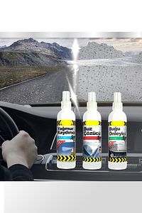 Buz Çözücü Buğu Önleyici Yağmur Kaydırıcı Sprey Seti Araç Cam Araba Camı Buzlanma Önleyici Giderici ürün fotoğrafı