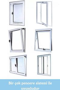 Beyaz 1 Adet Çelik Halatlı Kablolu Pvc Pencere Emniyet Çocuk Güvenlik Kilidi ürün fotoğrafı
