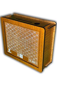 Parabox - 10.000tl Kumbara - Ahşap Para Biriktirme Hedef Kutusu - Hediyelik Ürünler ürün fotoğrafı