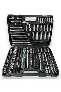 Tam Profesiyonel Germany 72 Diş Eğik Cırcır 216 Parça Lokma Takımı Oto Tamirci Tam Set 1/2-3/8-1/4 ürün fotoğrafı