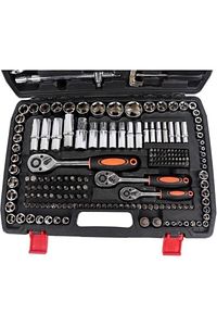 Tam Profesiyonel Germany 216 Parça Lokma Anahtar Takımı Oto Tamirci Full Tam Set 1/2-3/8-1/4 ürün fotoğrafı