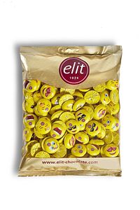 Mini Elitoloji Emoji Sütlü Çikolata 1kg Glutensiz ürün fotoğrafı