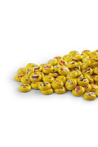 Mini Elitoloji Emoji Sütlü Çikolata 1kg Glutensiz ürün fotoğrafı