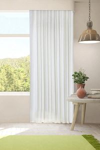 Saten Güneşlik Beyaz Renk Salon & Oturma Odası Saten Güneşlik Perde ürün fotoğrafı