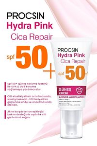 Hydra Pink (RENKLİ) Spf50 Bariyer Güçlendirici Cam Cilt Güneş Kremi Pa ürün fotoğrafı