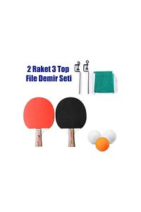 Masa Tenis Seti 2 Raket 3 Top Ve File ürün fotoğrafı